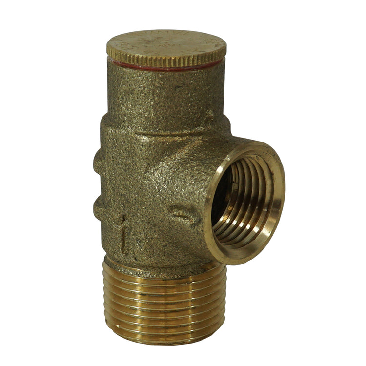 Brass (No Lead) Pressure Relief Valve – 75 PSI & 100 PSI Options | Cold Water System Protection | PRV