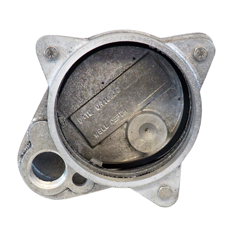 WCO Series Sanitary Watertight Well Cap with Grounding & Conduit Tapping | All-Aluminum Seal with Bronze Screen