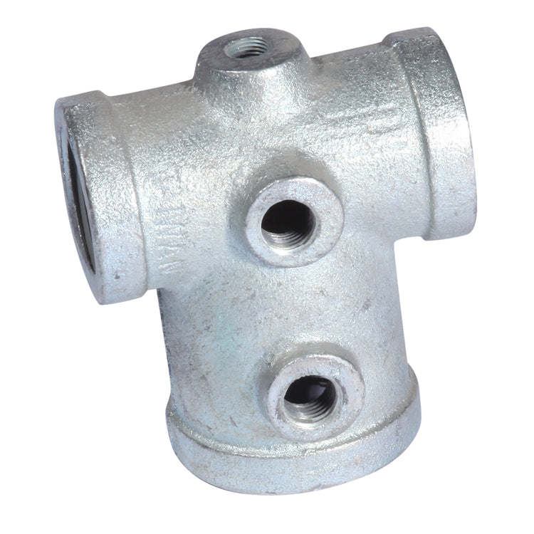 Galvanized Tank Tee – Durable Gray Iron Connector for Water Systems