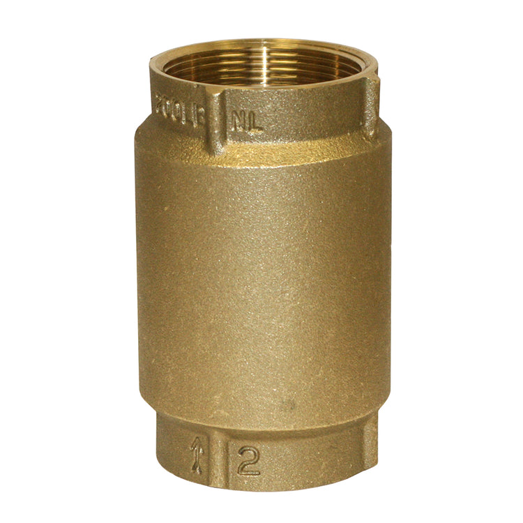 No-Lead Brass Check Valve with No-Spin Poppet | CVNL
