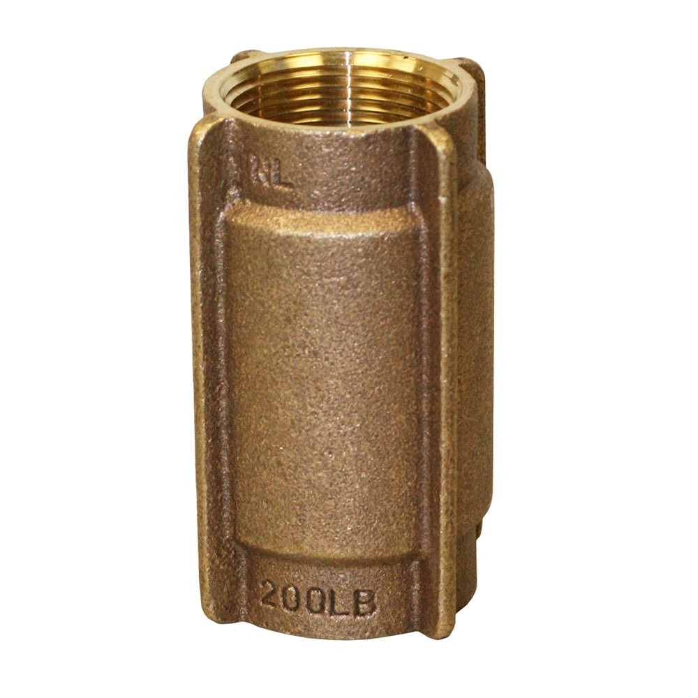 Heavy Duty No-Lead Bronze Check Valve with No-Spin Poppet