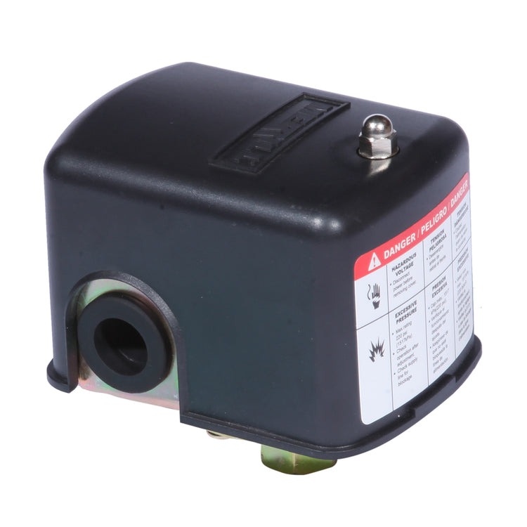 Heavy Duty Pressure Switch (No Lead) – 2HP, 230V, Durable Construction with Secure Brass Wiring