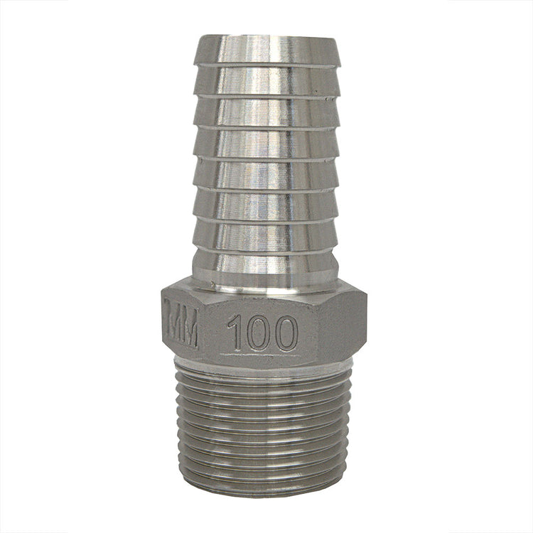 Stainless Steel Male Adapter with Hex | SSMA Fitting – Plastic Pipe to MIP | Made in the USA