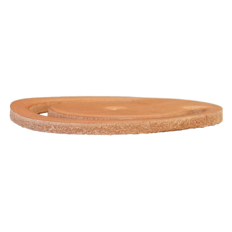Valve Leather with Center Hole – No. 700 Universal Lower Valve Leather | Durable Natural Finish